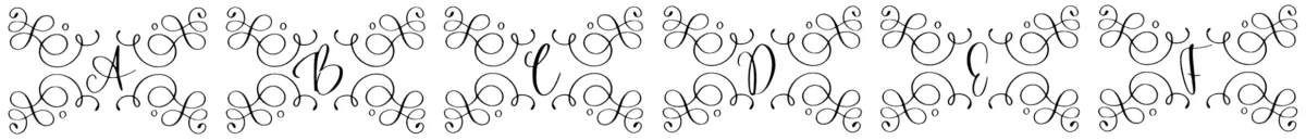 Authentic Monogram Font 1