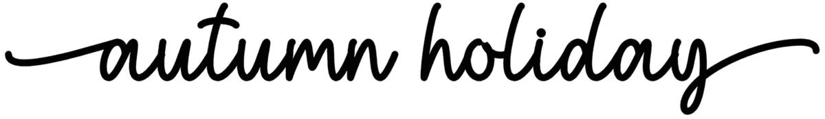 Autumn Holiday Font 1