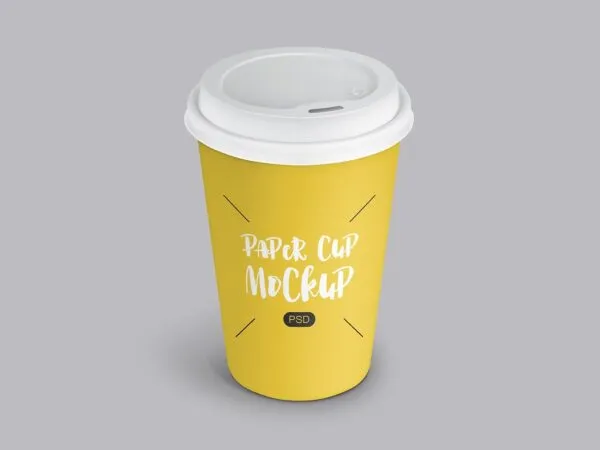 Awesome Paper Coffee Cup Mockup 1