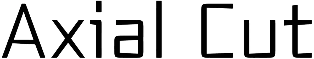 Axial Cut Font 1