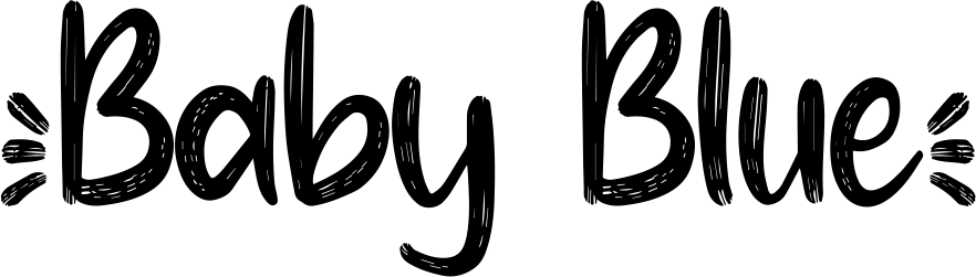 Baby Blue Font 1