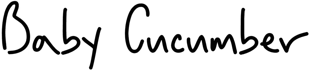 Baby Cucumber Font 1