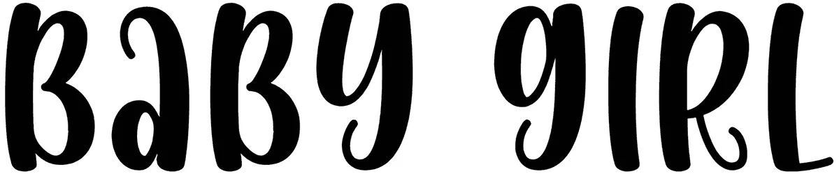 Baby Girl Display Font 1