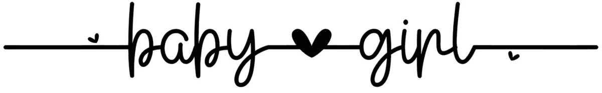 Baby Girl Monoline Font 1