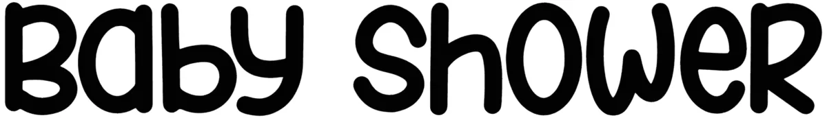 Baby Shower Font 1