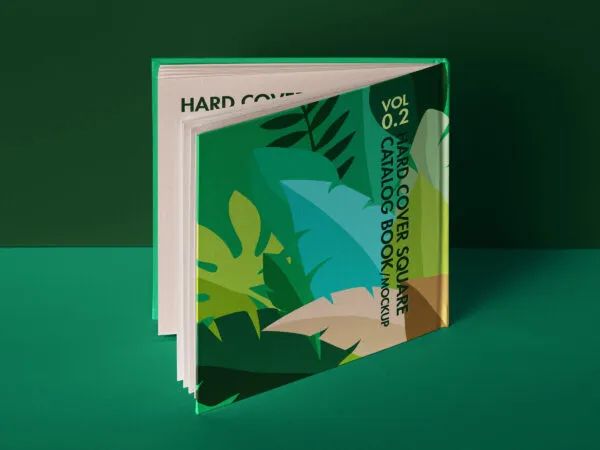 Back Cover Square Catalog Mockup 1