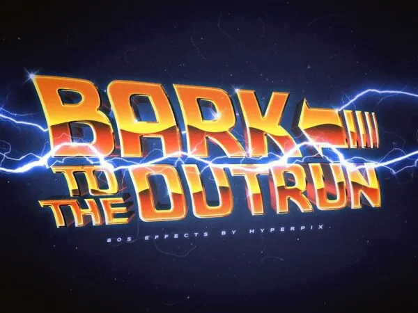 Back To The Future Text Logo Effect 1