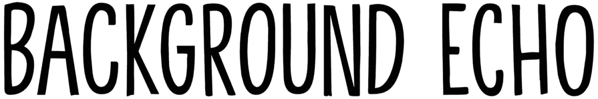 Background Echo Font 1