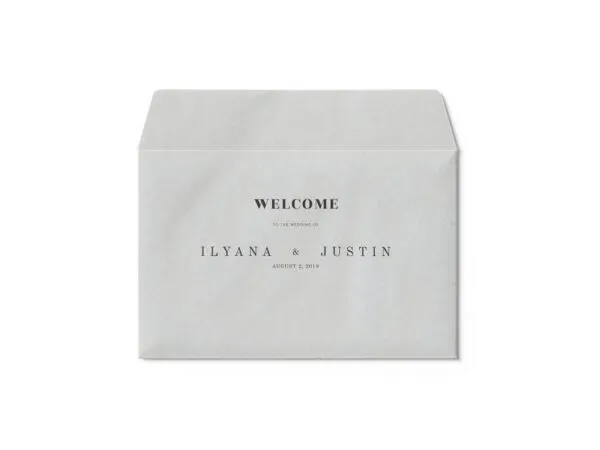 Backside of Horizontal Open Envelope Mockup 1