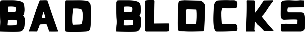 Bad Blocks Font 1