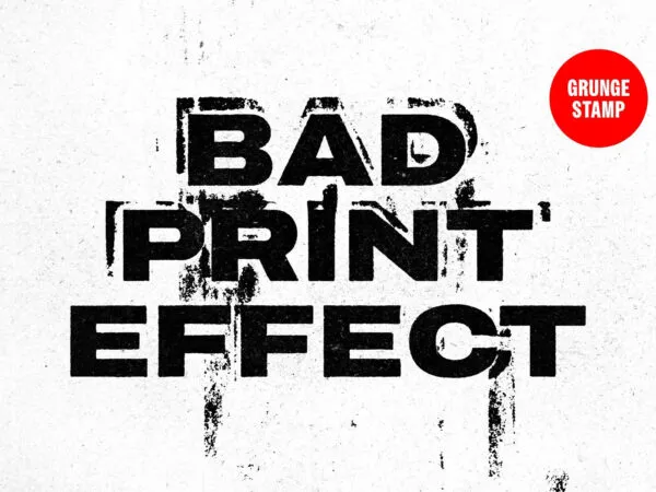 Bad Stamp Text Effect 1