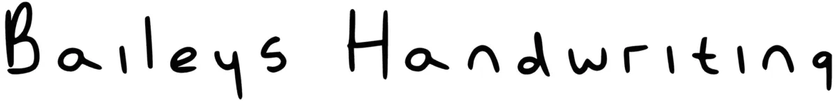 Baileys Handwriting Font 1