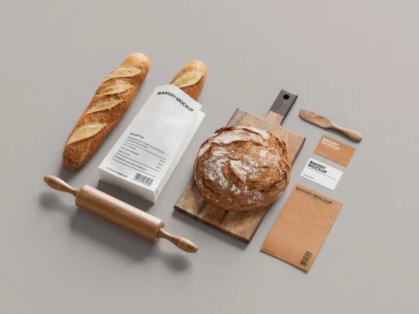 Bakery Branding Mockup in 7 Showcases 1