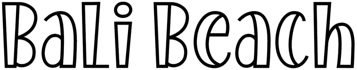 Bali Beach Font 1