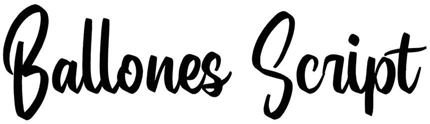 Ballones Script Font 1