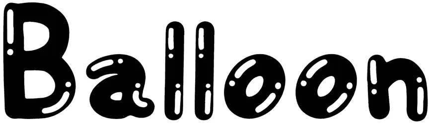 Balloon Font 1