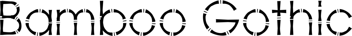 Bamboo Gothic Font 1