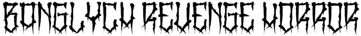 BangLYCH – Revenge Horror Font 1