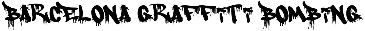 Barcelona Graffiti Bombing Font 1