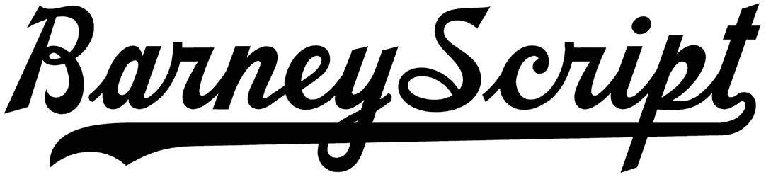 Barney Script Font 1