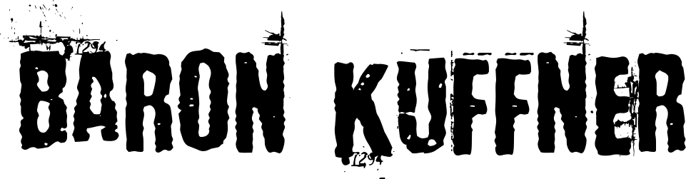 Baron Kuffner Font 1