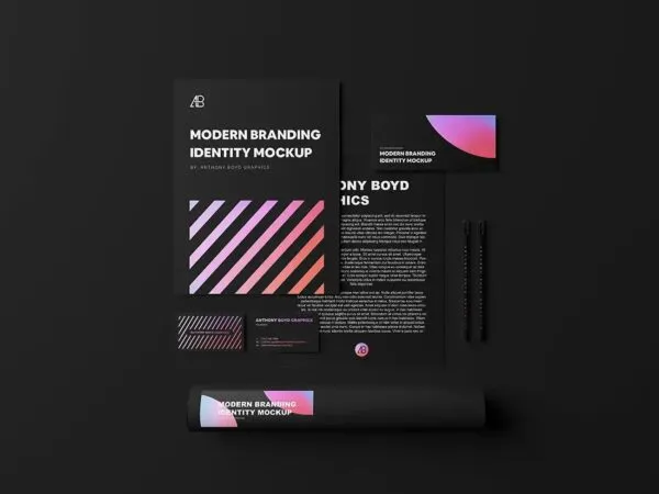 Basic Corporate Brand Identity Mockup 1