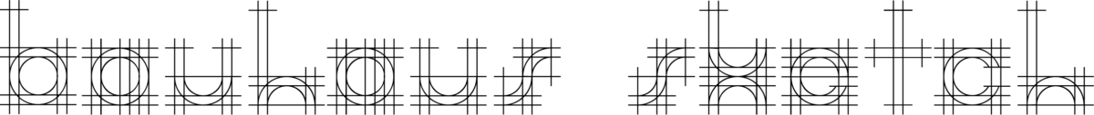 Bauhaus Sketch Font 1