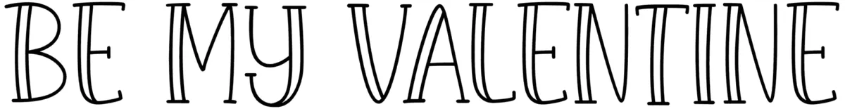 Be My Valentine Font 1