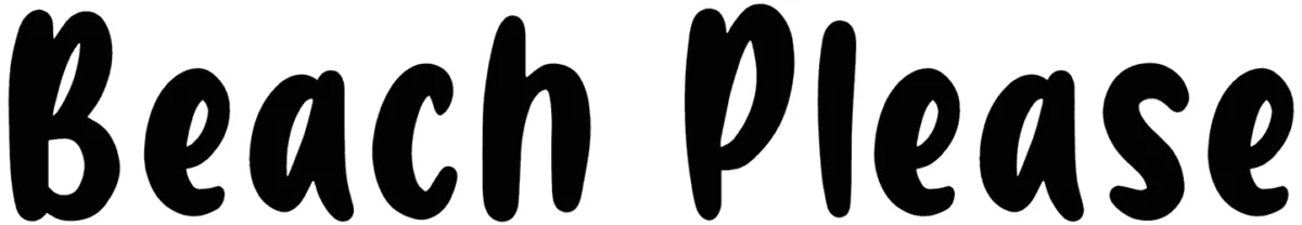 Beach Please Font 1