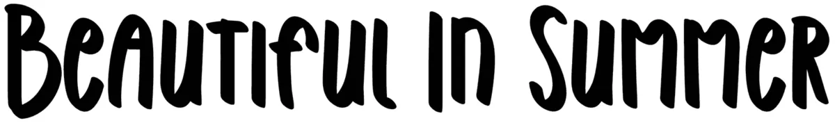 Beautiful In Summer Font 1