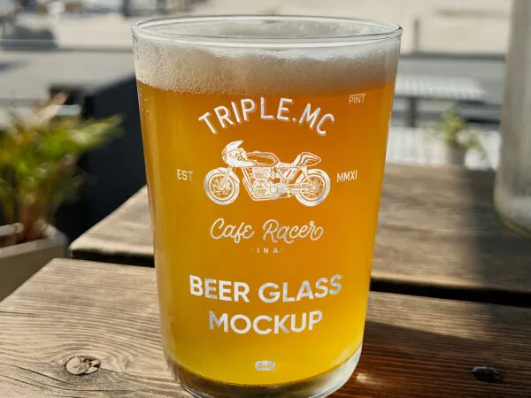 Beer Glass Mockup 1