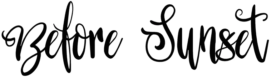 Before Sunset Font 1
