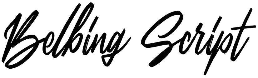 Belbing Script Font 1