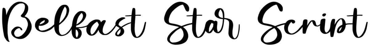 Belfast Star Script Font 1