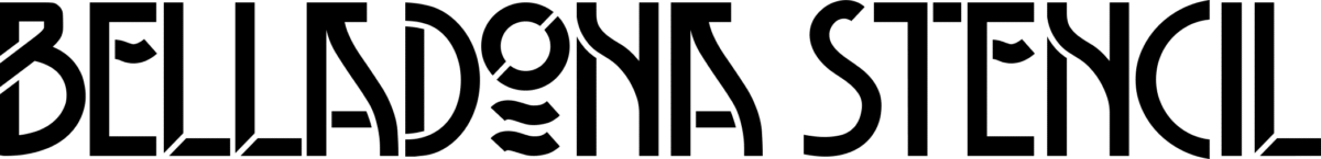 Belladona Stencil Font 1