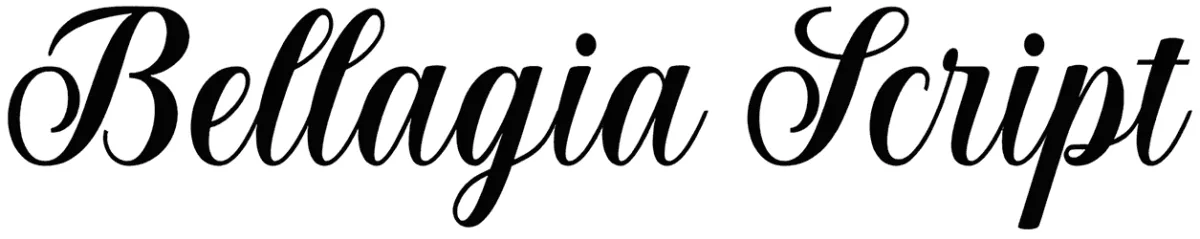 Bellagia Script Font 1