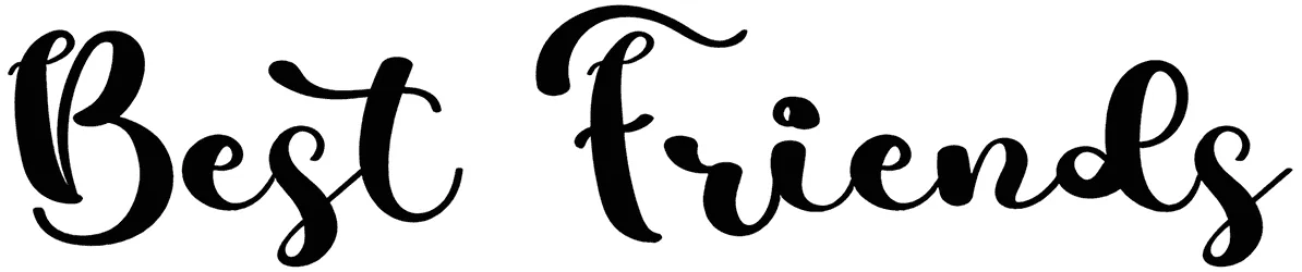 Best Friends Font 1