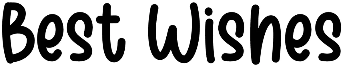 Best Wishes Font 1