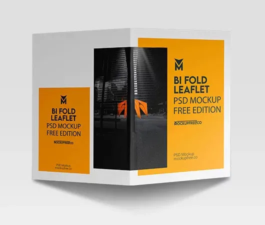 Bi Fold Leaflet Mockup 1