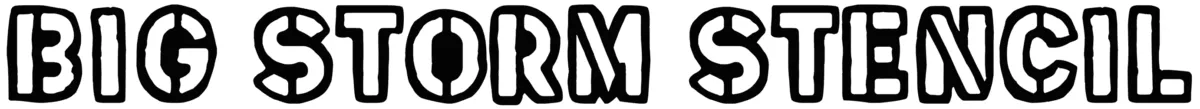 Big Storm Stencil Font 1