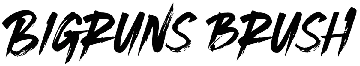 Bigruns Brush Font 1