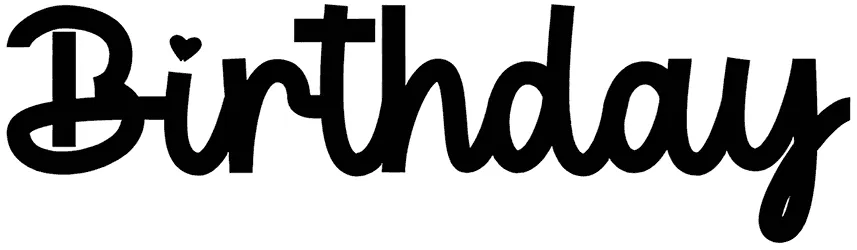 Birthday Font 1