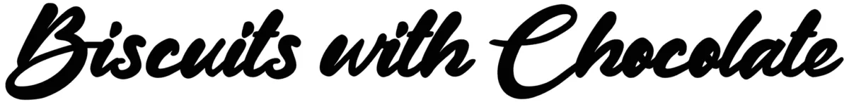 Biscuits with Chocolate Font 1