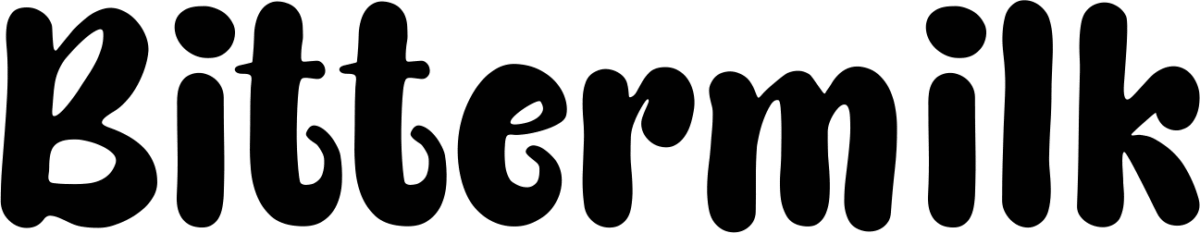 Bittermilk Font 1