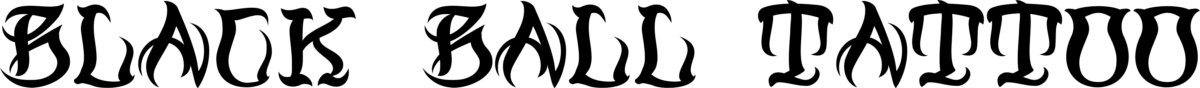 Black Ball Tattoo Font 1
