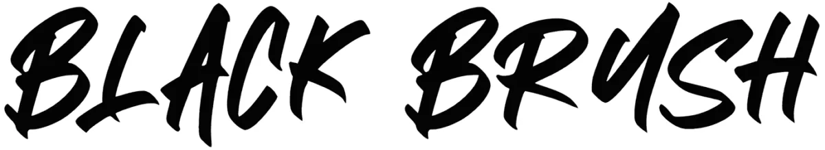 Black Brush Font 1
