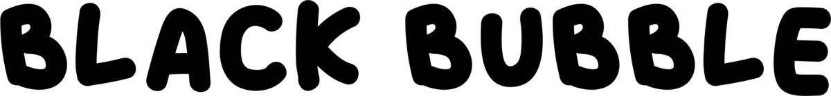 Black Bubble Font 1