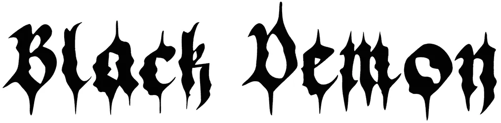 Black Demon Font 1