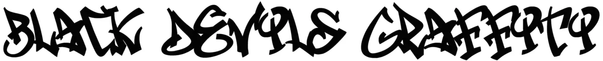 Black Devils Graffiti Font 1