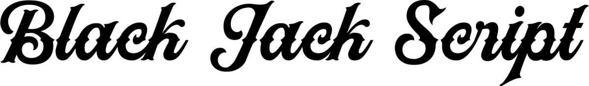 Black Jack Script Font 1